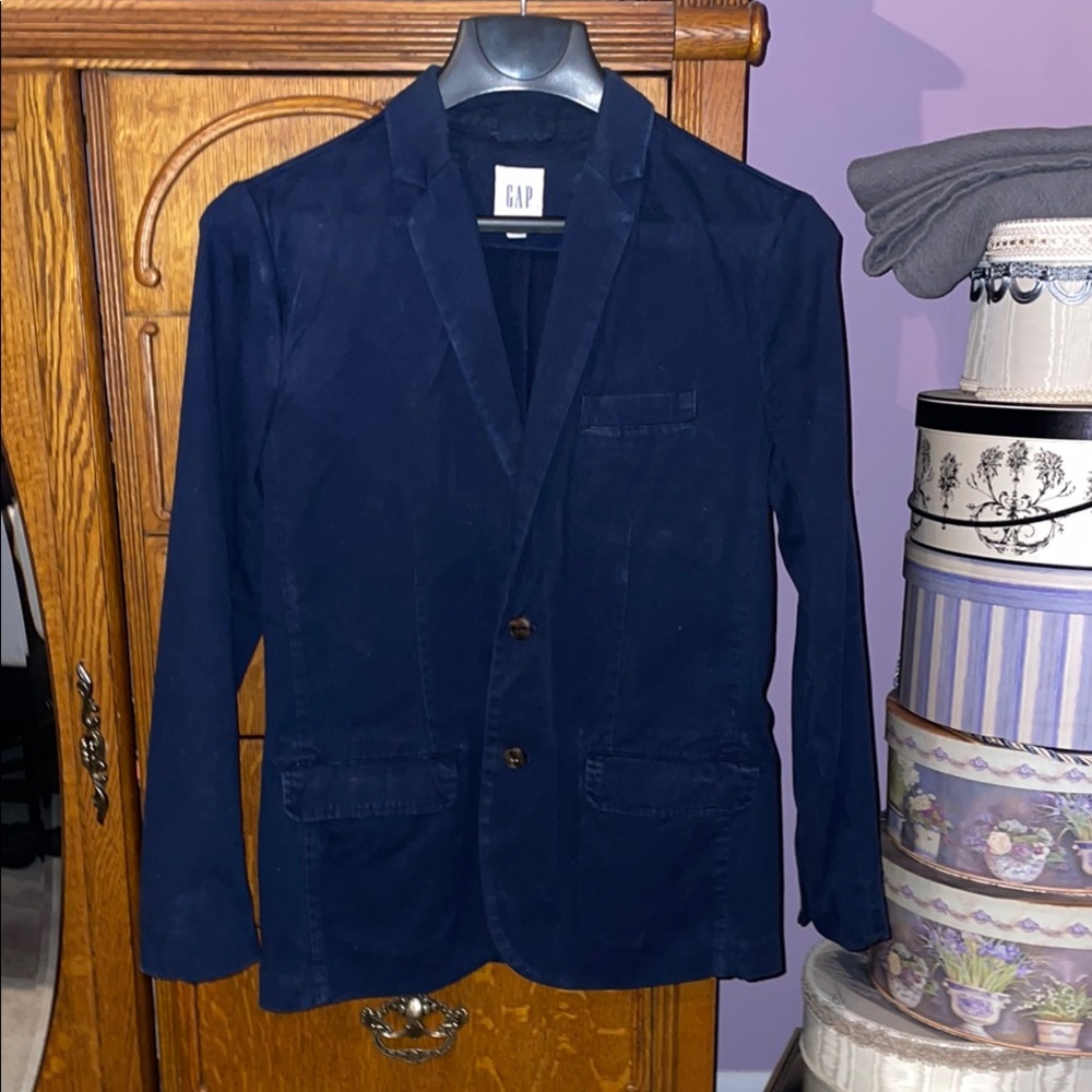 GAP Blue Sport Coat Tailored Structured Blazer